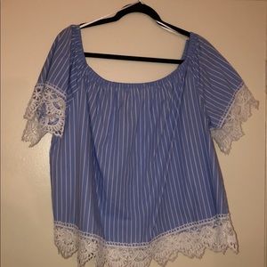 Off the shoulders blouse